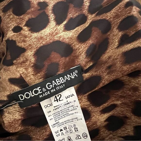 NWT DOLCE & GABBANA Dress Pink Cream Floral Jacquard Black Sleeveless Dress 42 6 - Picture 13 of 16